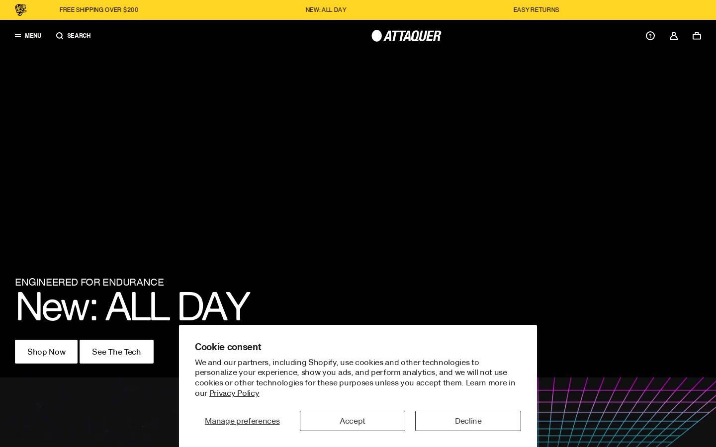 attaquercycling.com homepage screenshot