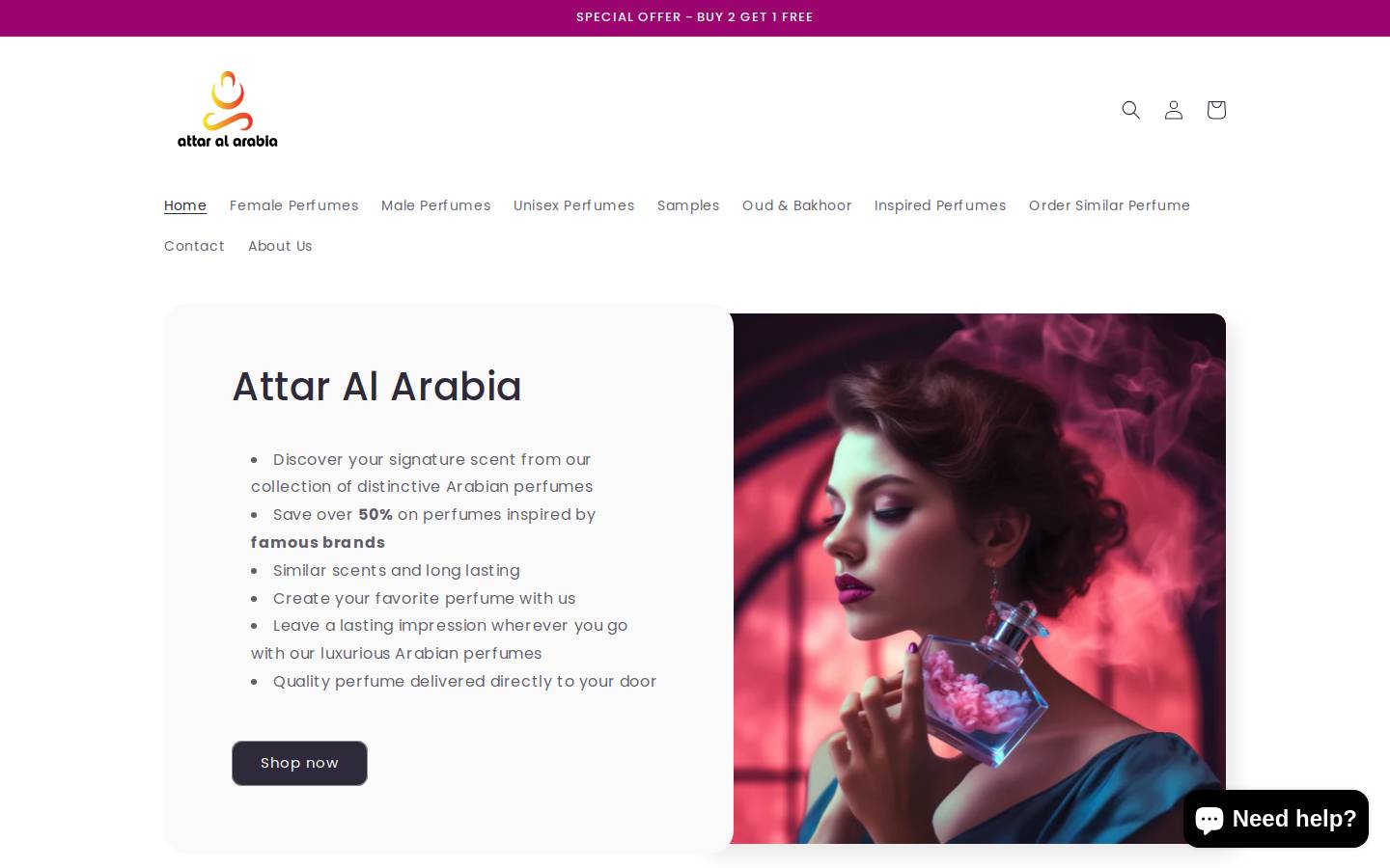 attararabia.com homepage screenshot