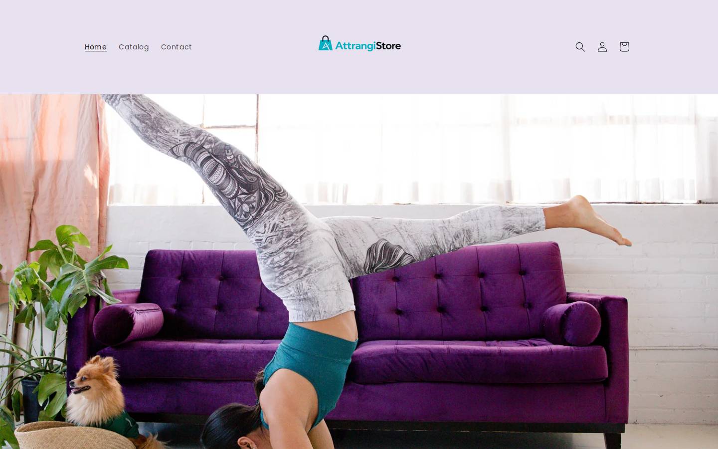 attrangistore.com homepage screenshot