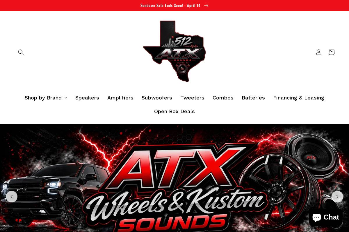 atxsounds.com homepage screenshot