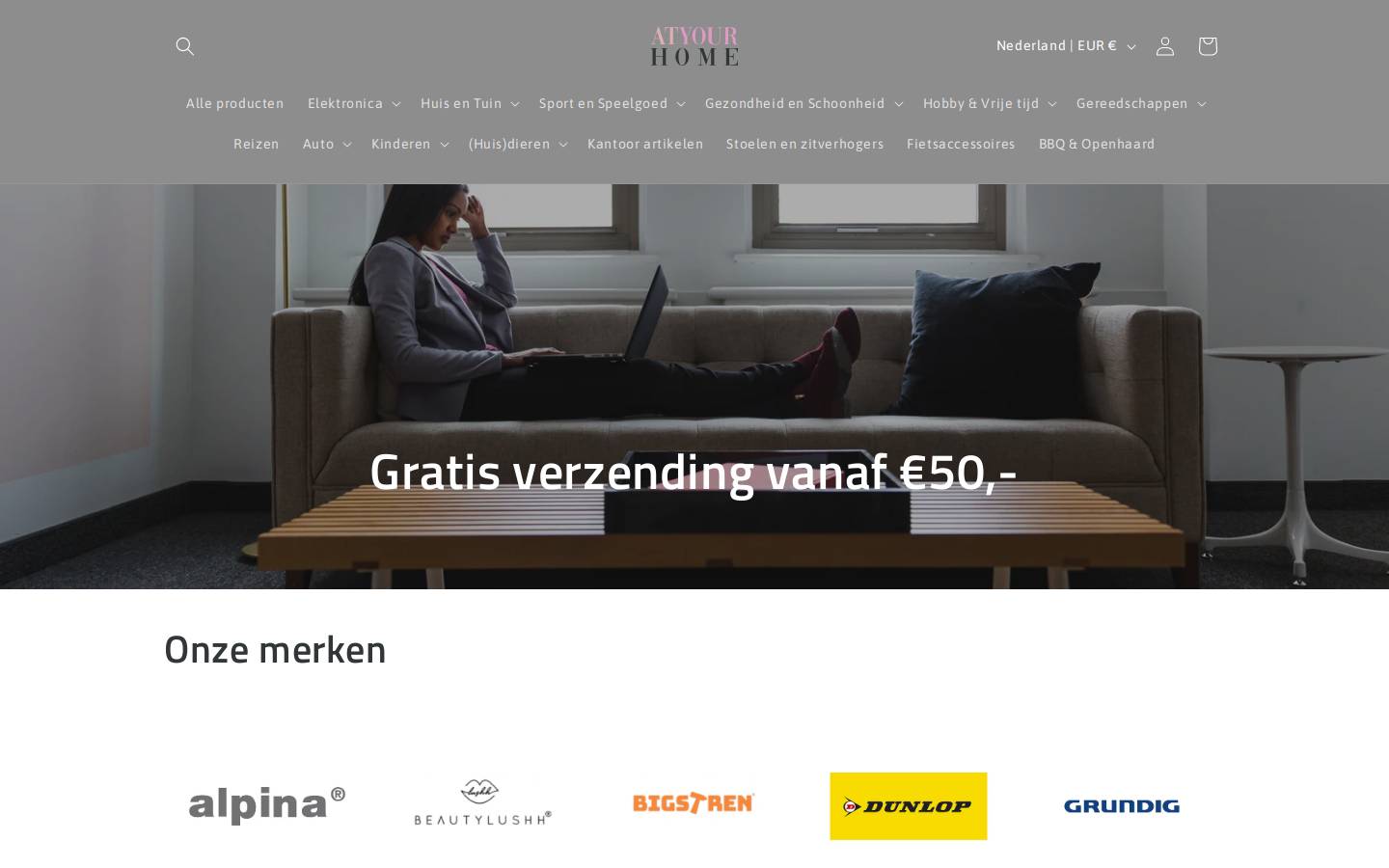 Atyourhome homepage screenshot