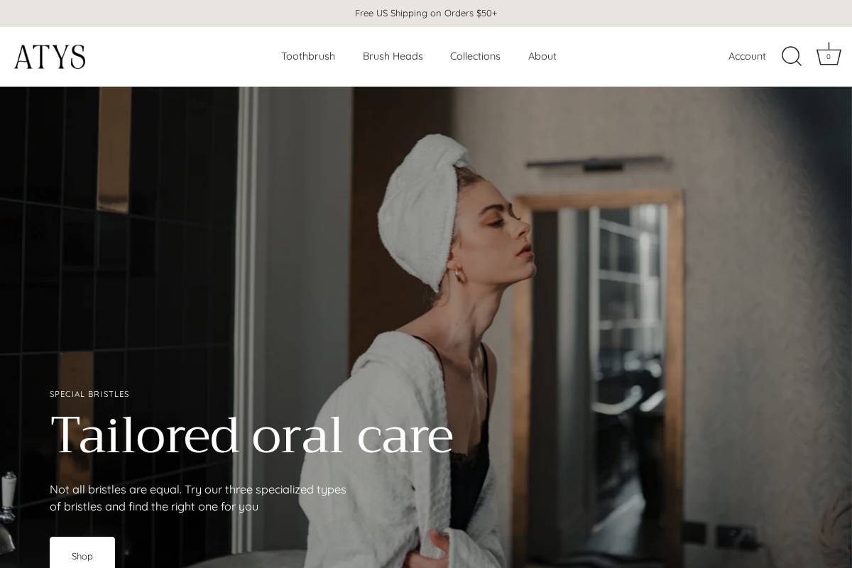 atyscare.com homepage screenshot