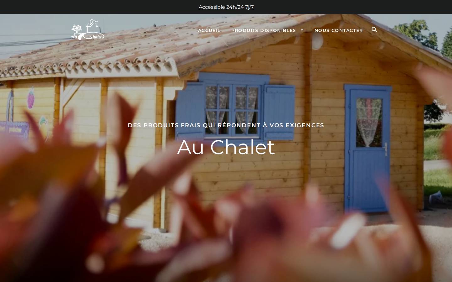 au-chalet.fr homepage screenshot
