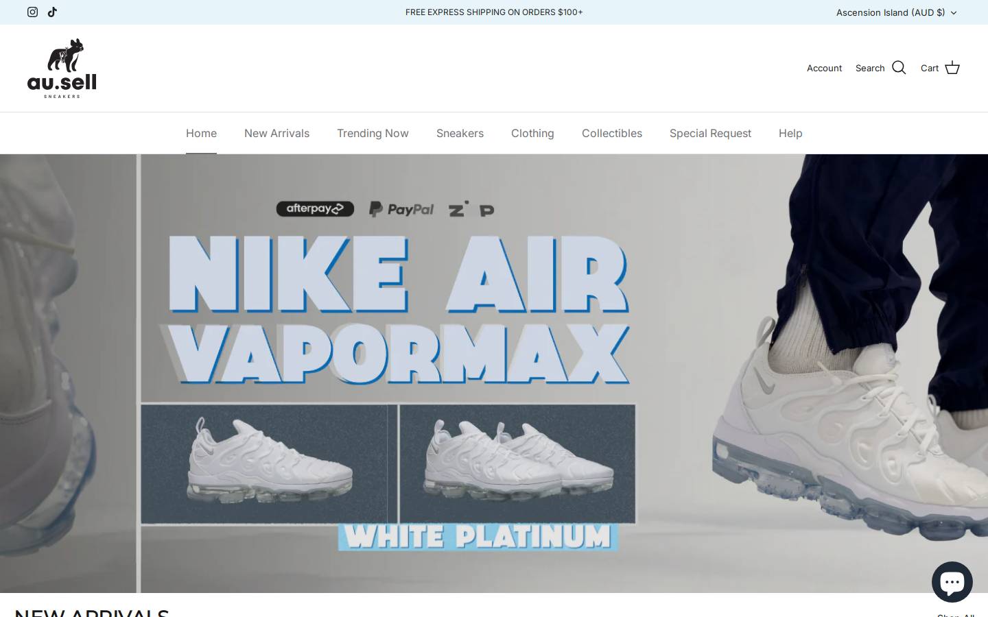 au.sell homepage screenshot