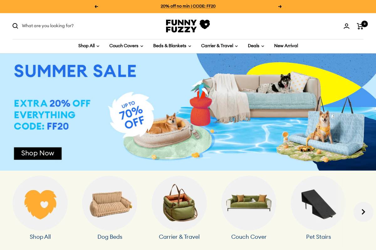 Au Funnyfuzzy homepage screenshot