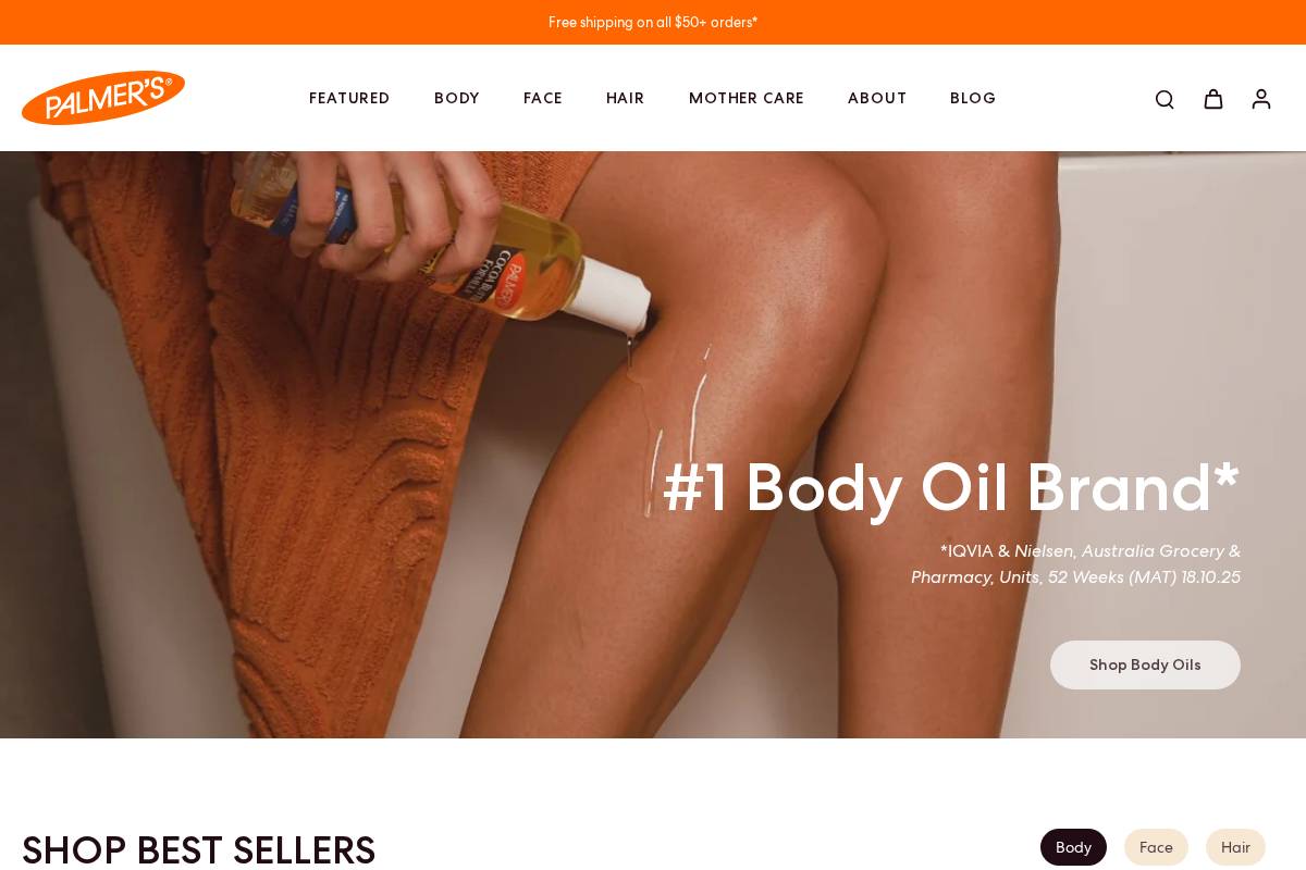 au.palmers.com homepage screenshot