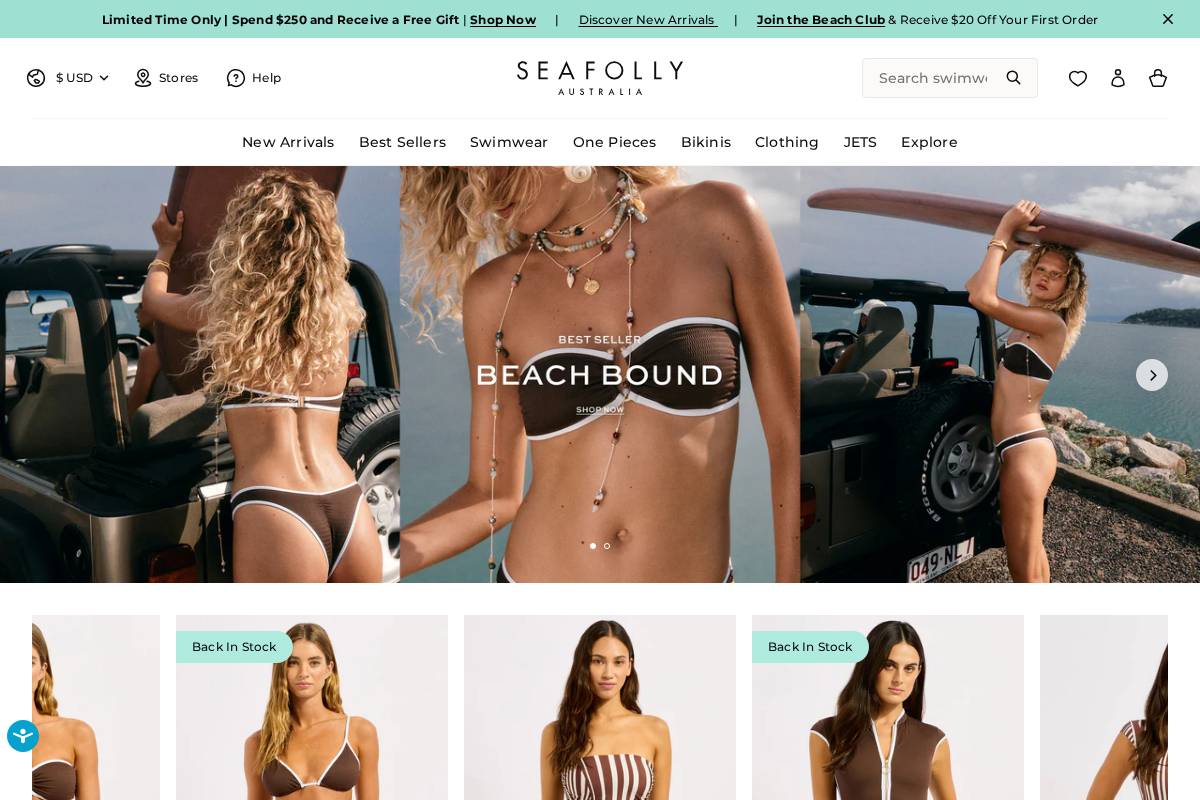 Au Seafolly homepage screenshot