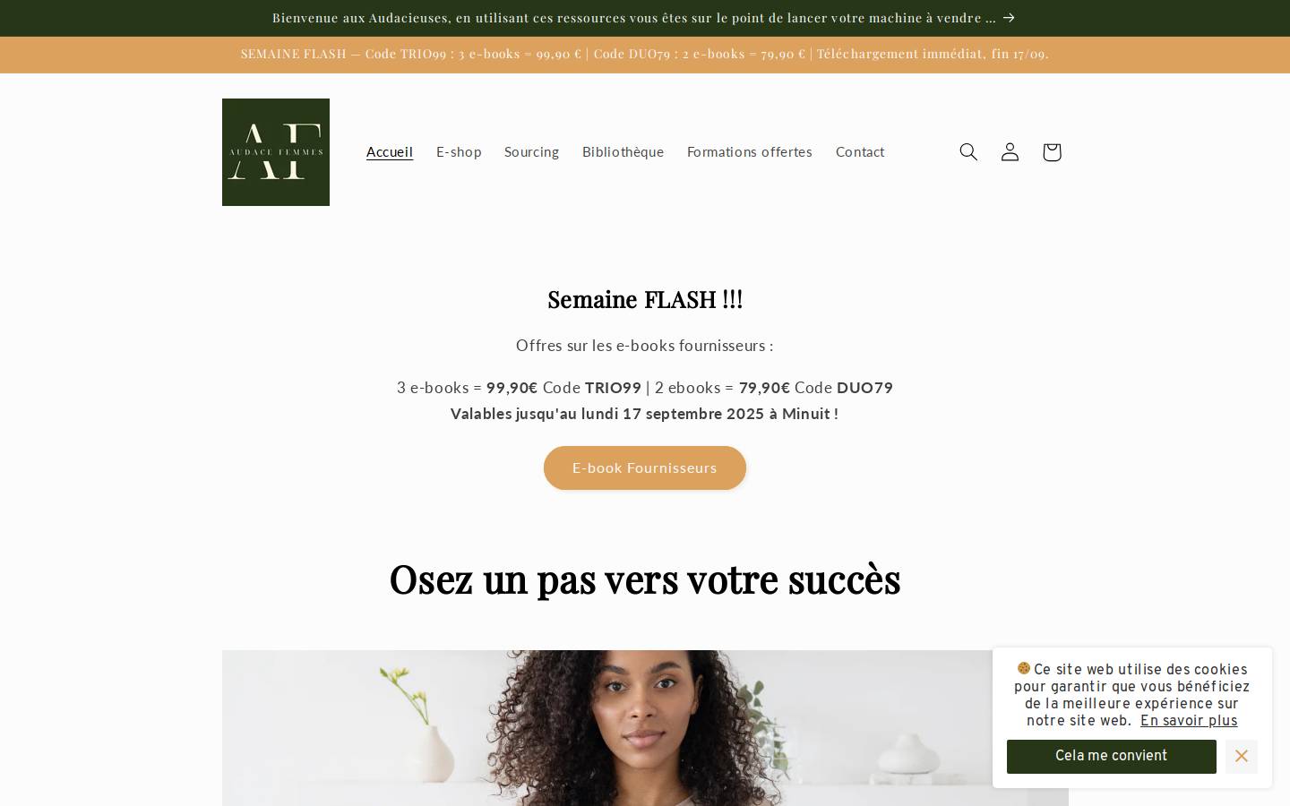 audacefemmes.fr homepage screenshot