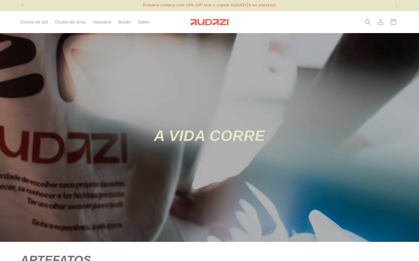 audazi.com.br homepage screenshot