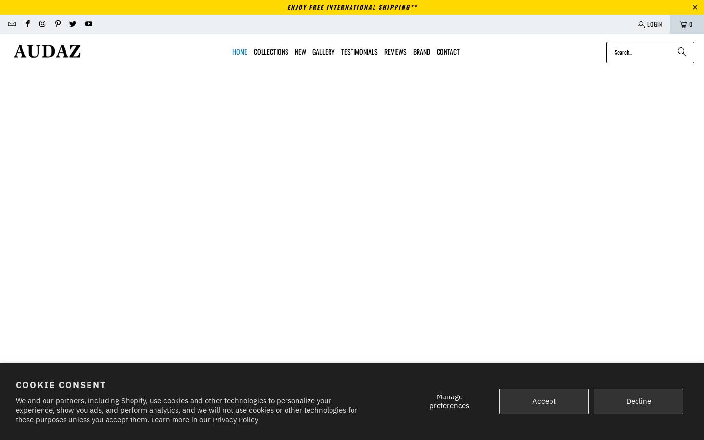 audazwatches.com homepage screenshot