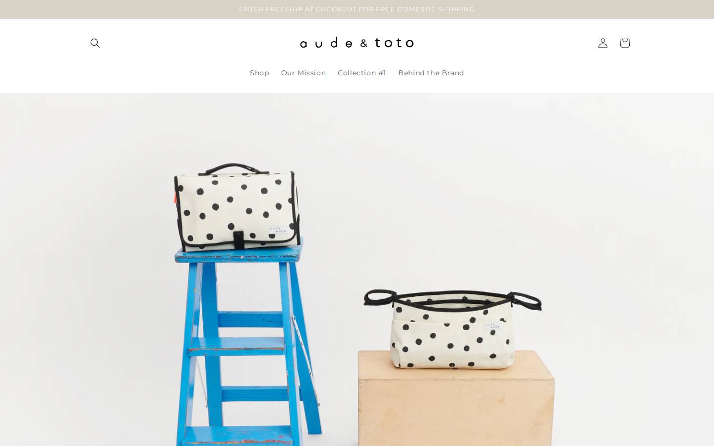 audeandtoto.com homepage screenshot