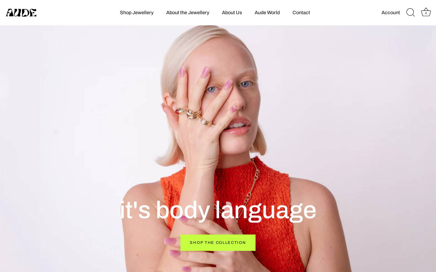 audeaudeaude.com homepage screenshot
