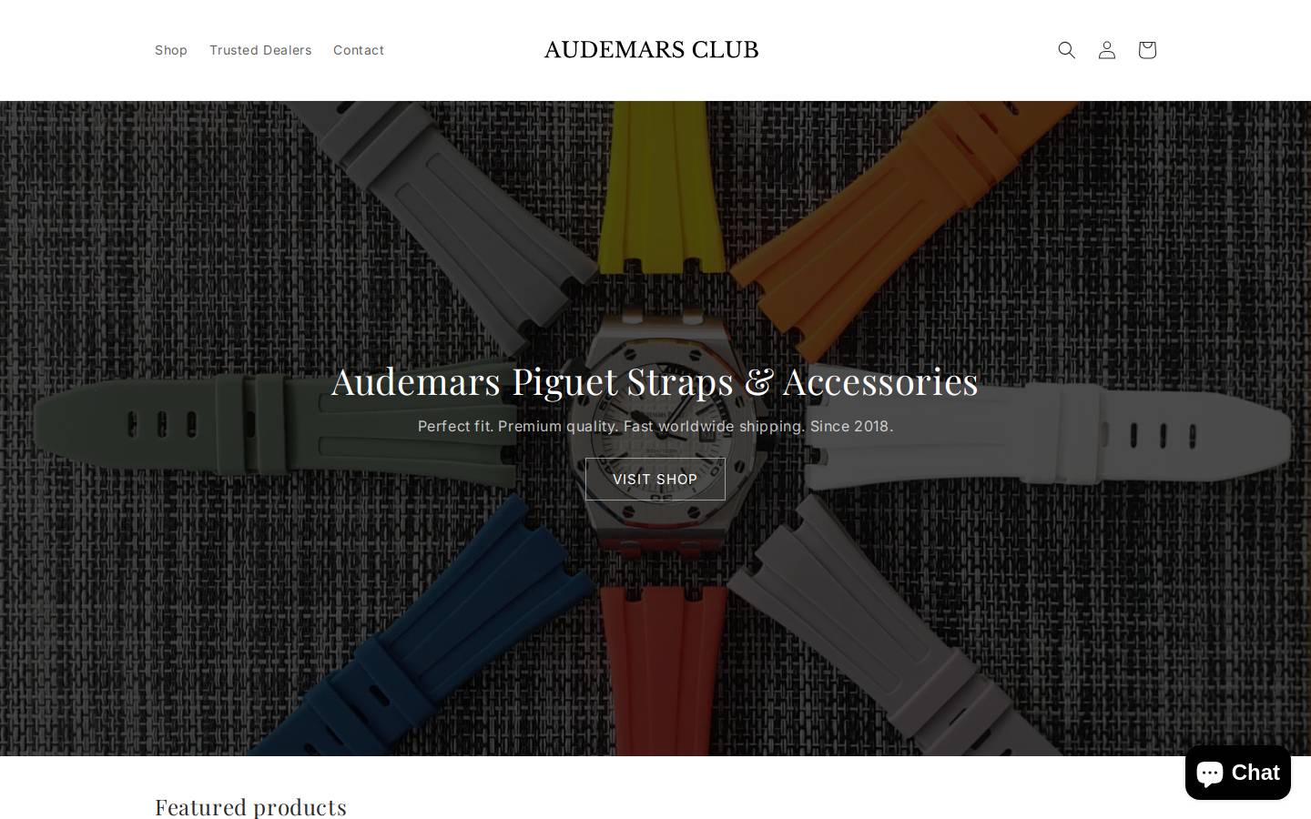 Audemars Club homepage screenshot