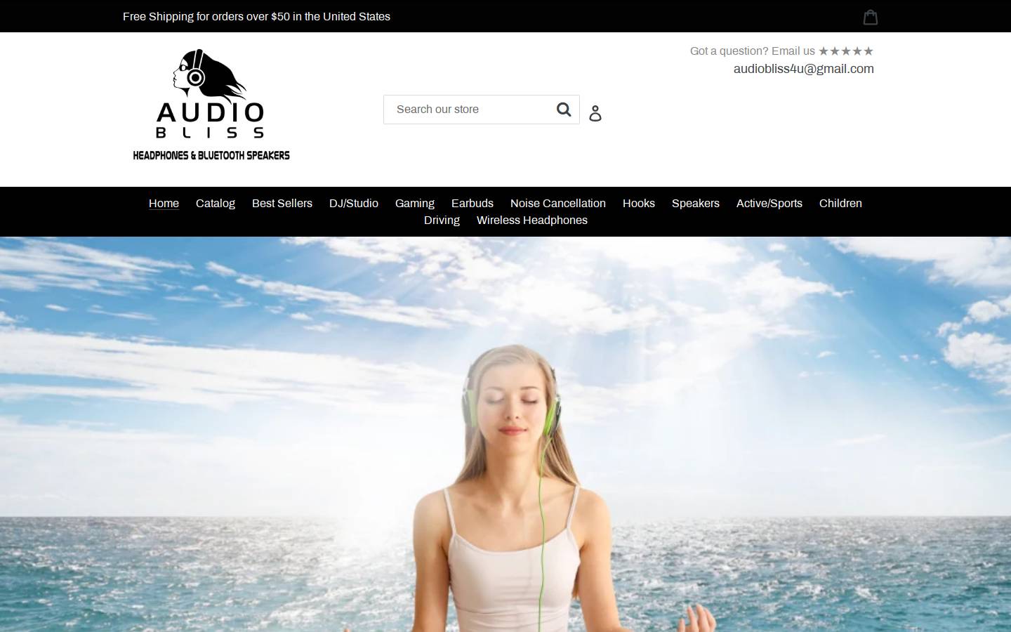 audiobliss4you.com homepage screenshot