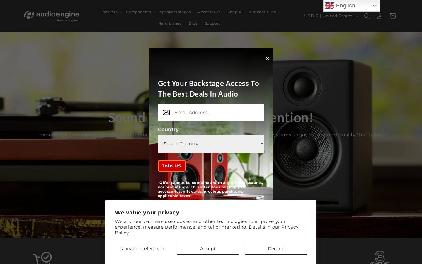 audioengine.org homepage screenshot