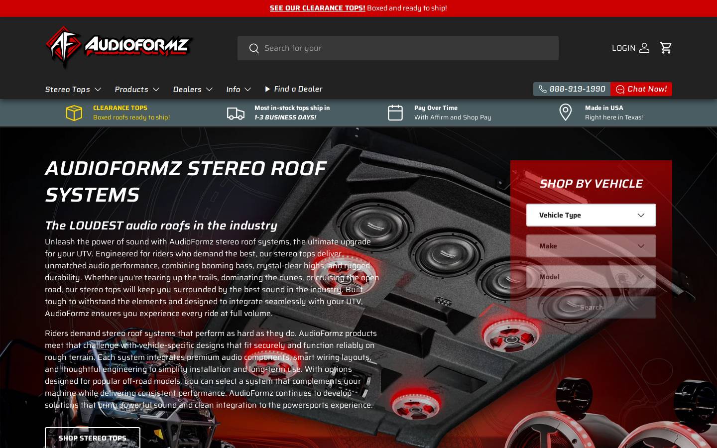 audioformz.com homepage screenshot
