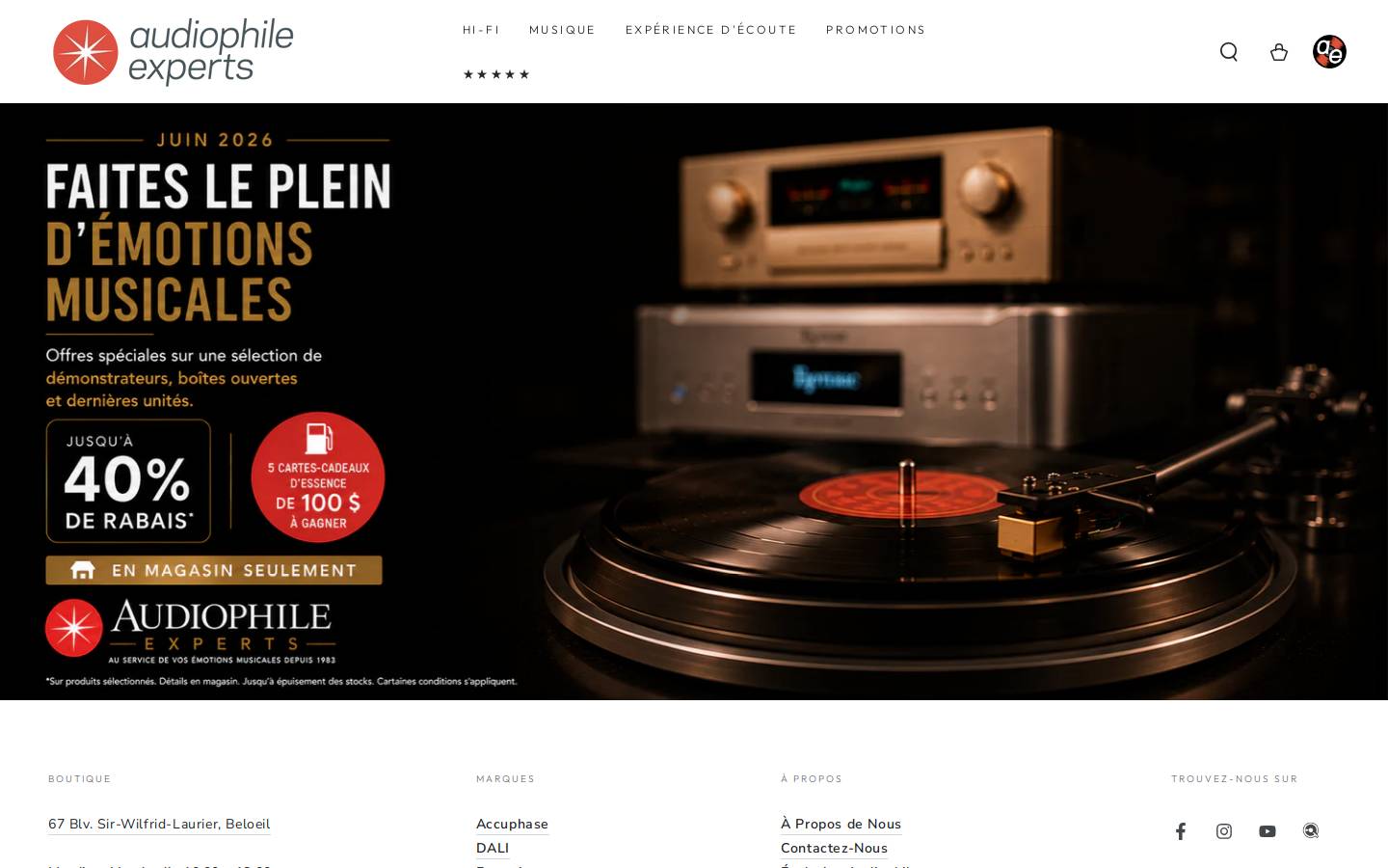 audiophileexpert.ca homepage screenshot
