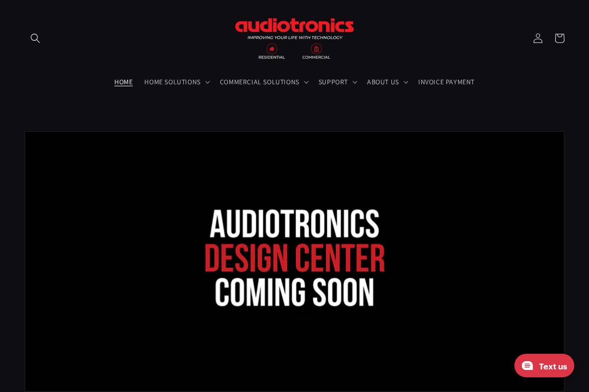 audiotronics.com homepage screenshot