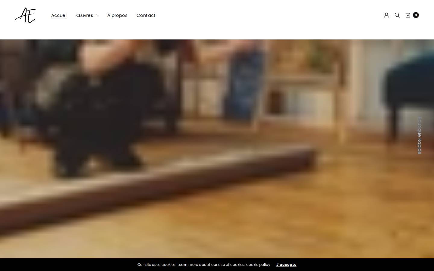 audreyevegoulet.com homepage screenshot