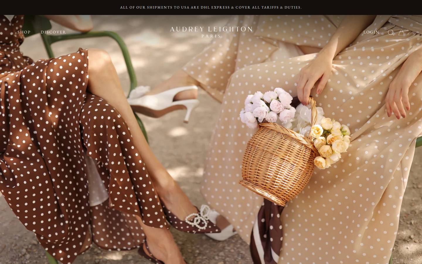 audreyleightonparis.com homepage screenshot