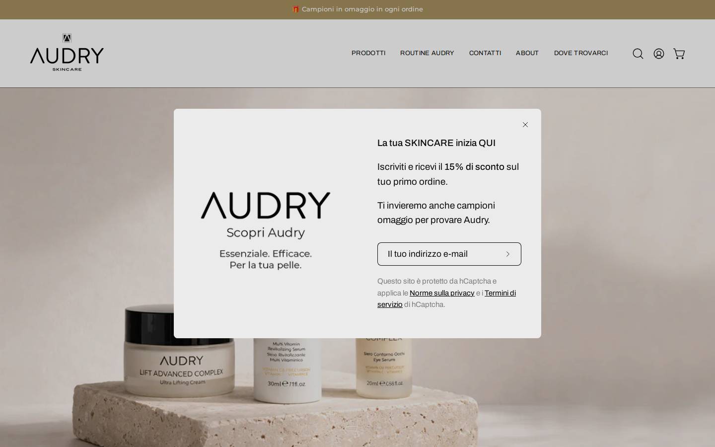 audry.it homepage screenshot