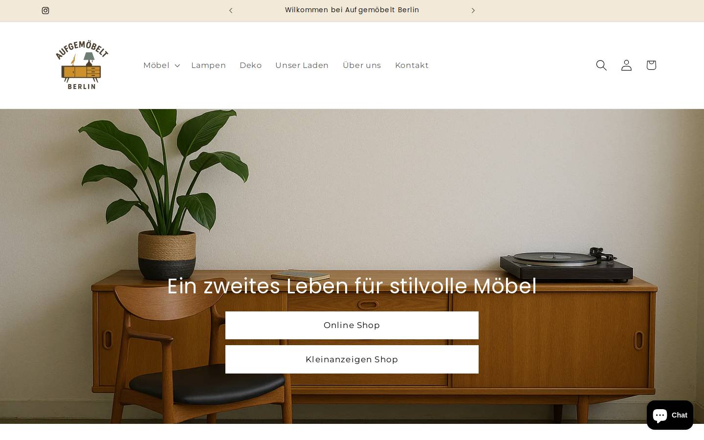 aufgemoebelt-berlin.com homepage screenshot