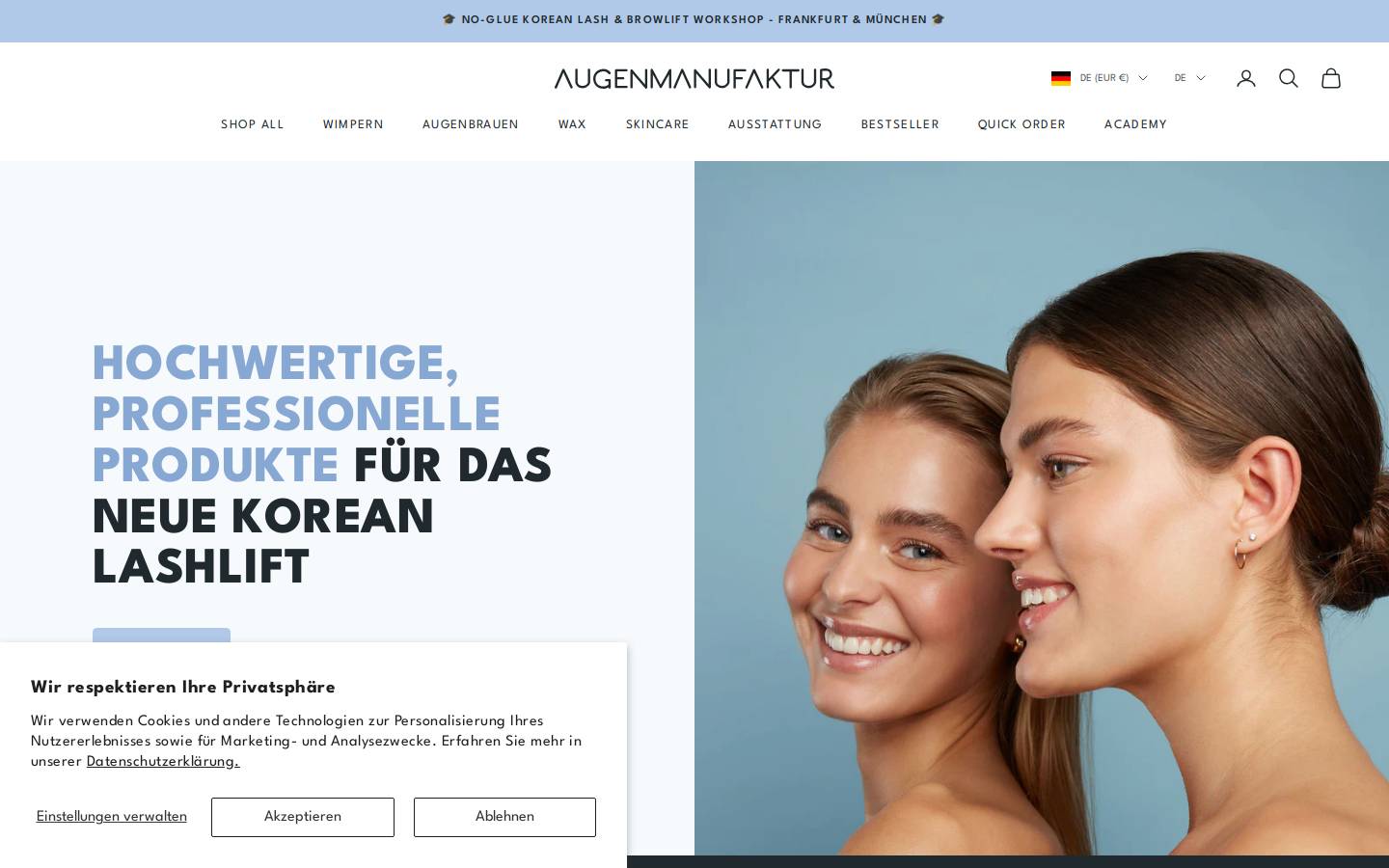 augenmanufaktur.de homepage screenshot