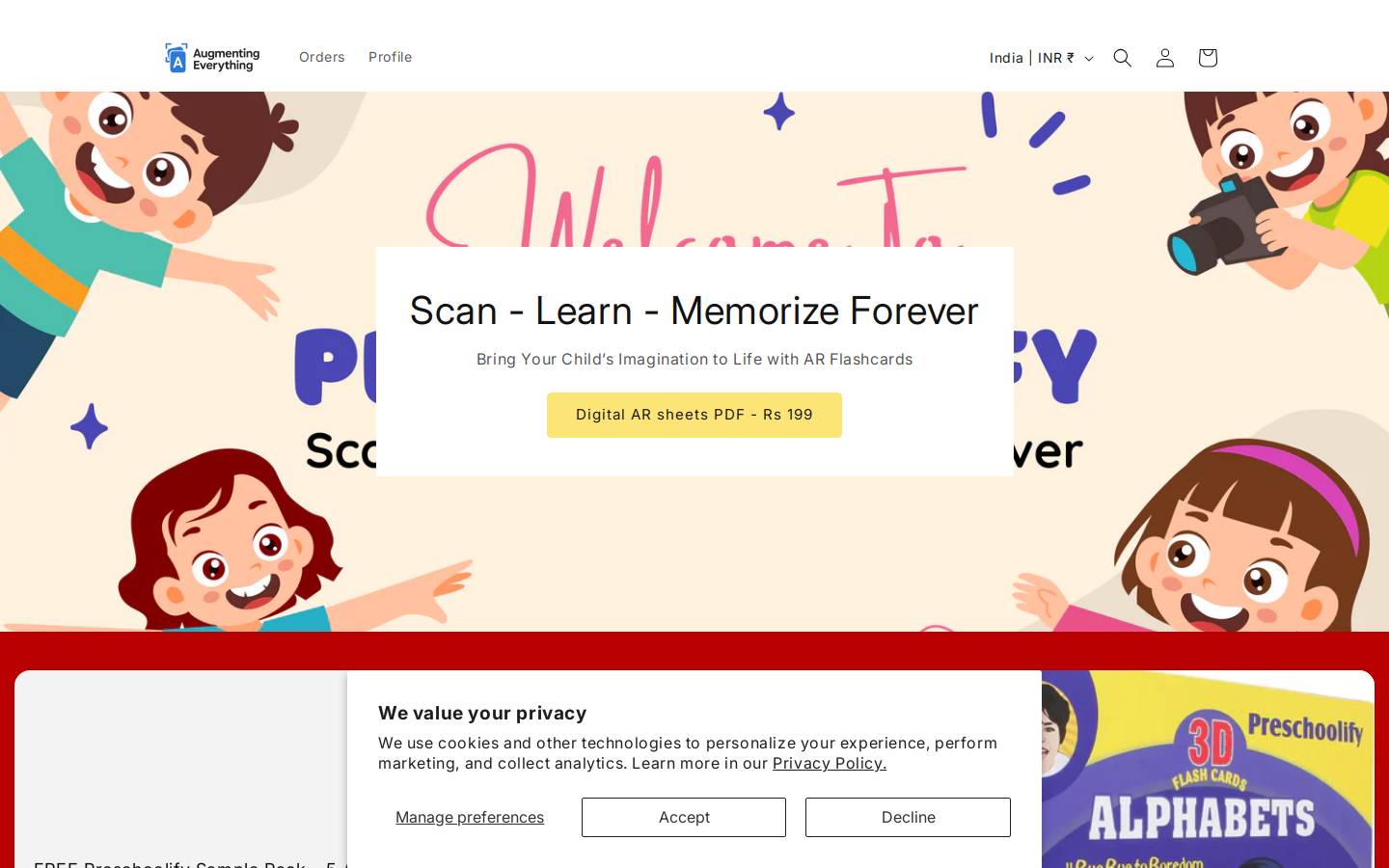 augmentingeverything.com homepage screenshot