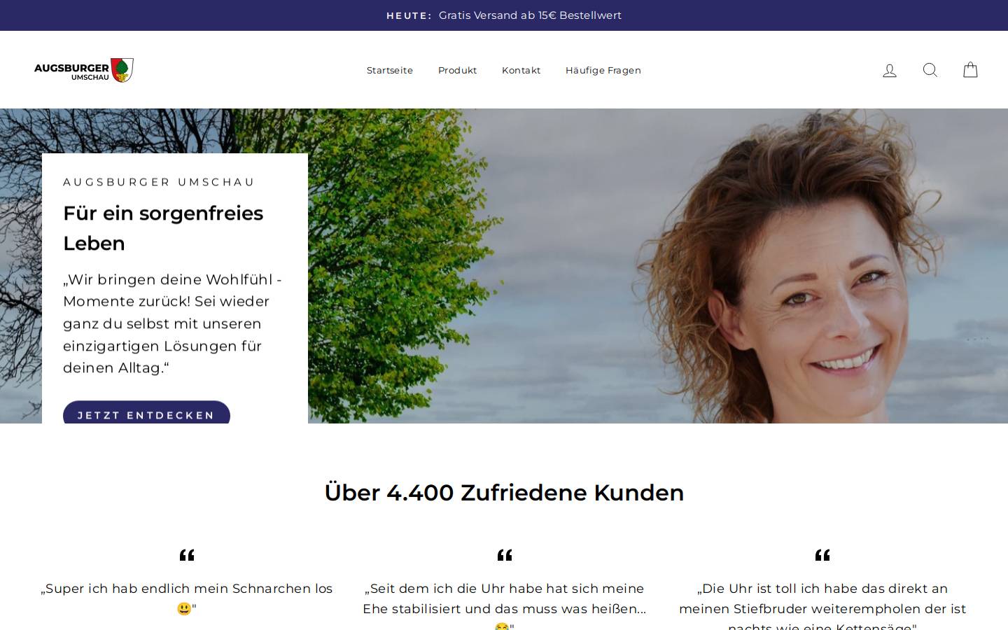 augsburgerumschau.de homepage screenshot
