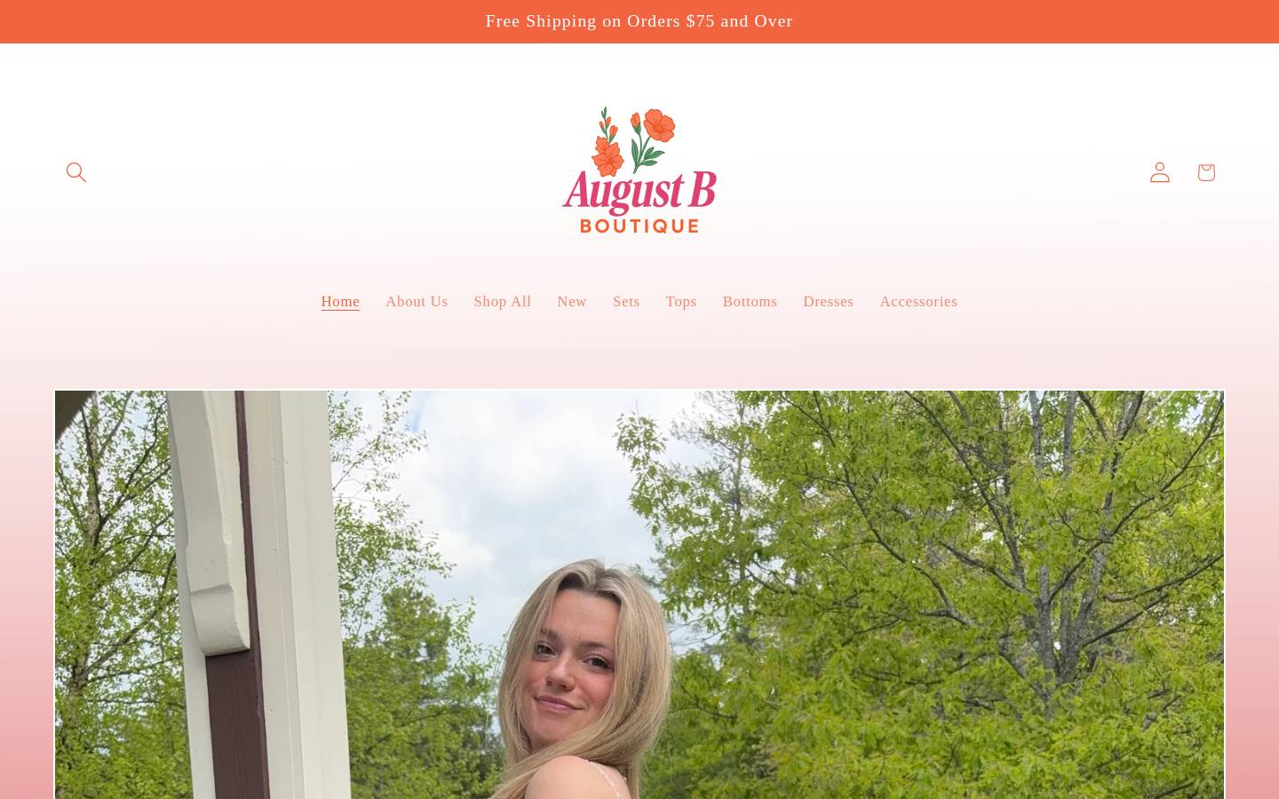 august-b.com homepage screenshot
