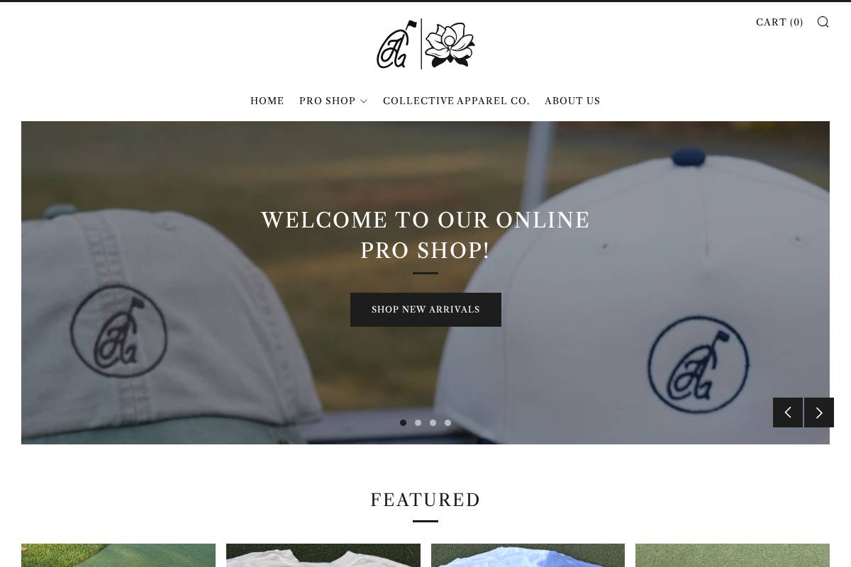augustagolfcollective.com homepage screenshot