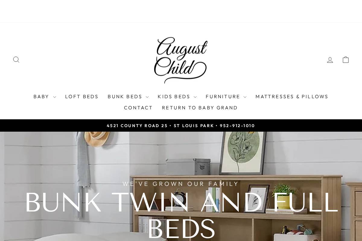 augustchild.com homepage screenshot