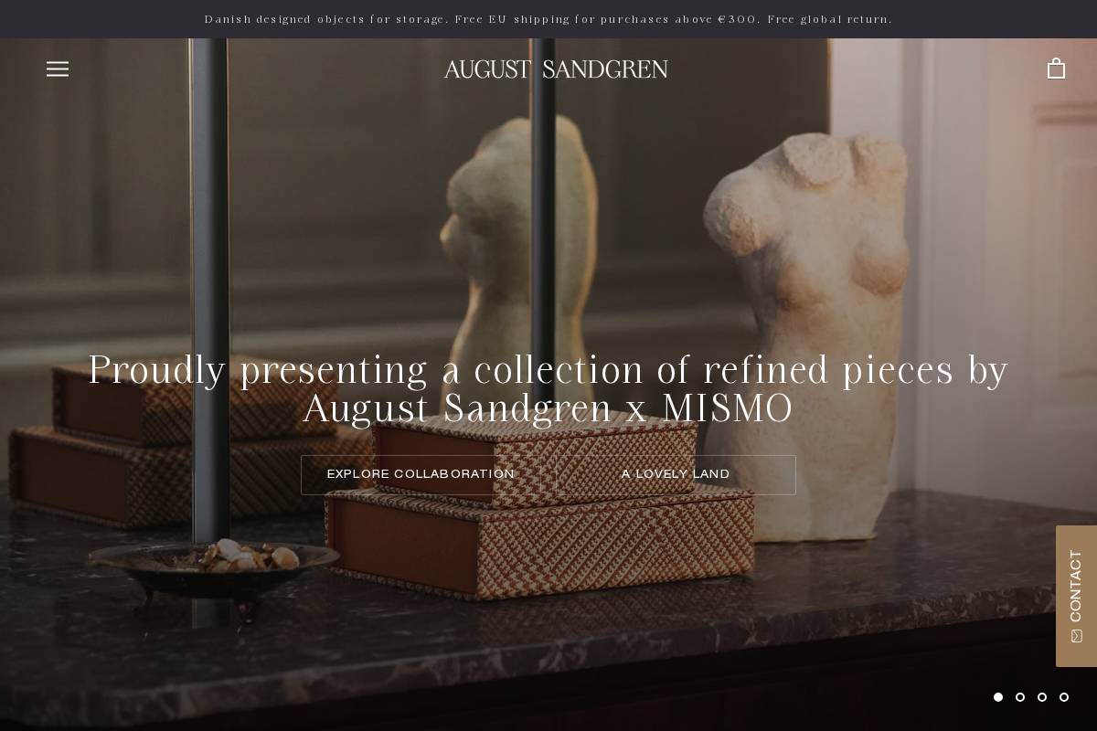 Augustsandgren homepage screenshot