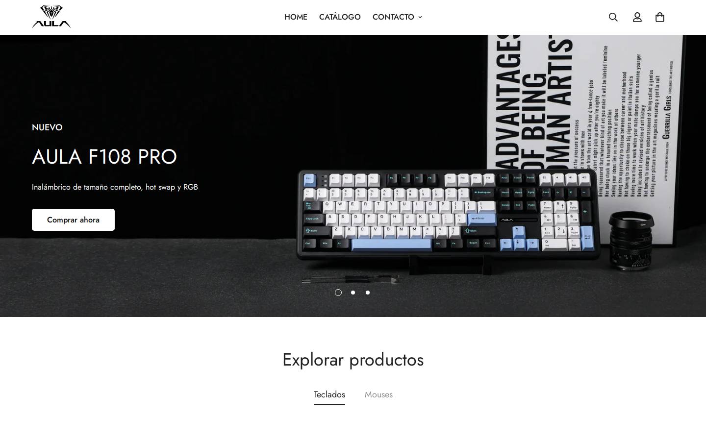 aulagaminglatam.com homepage screenshot