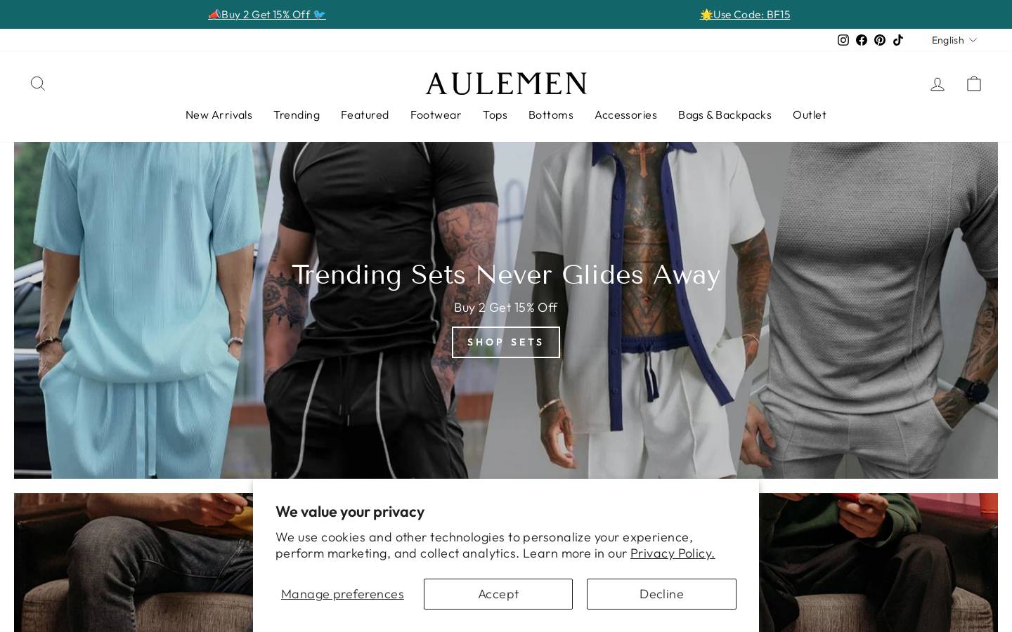 Aulemen homepage screenshot