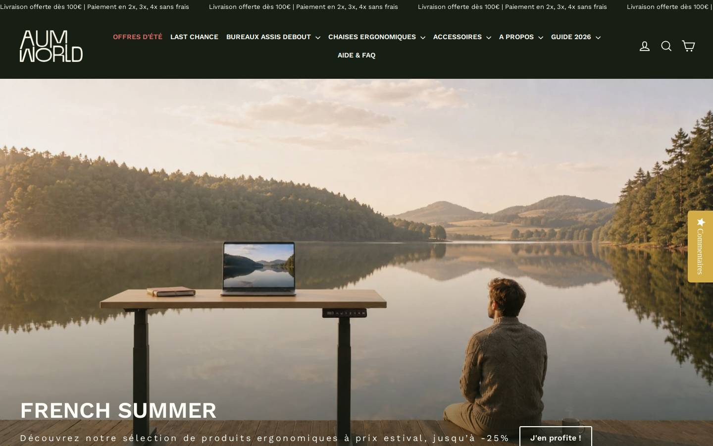 Aum World® homepage screenshot
