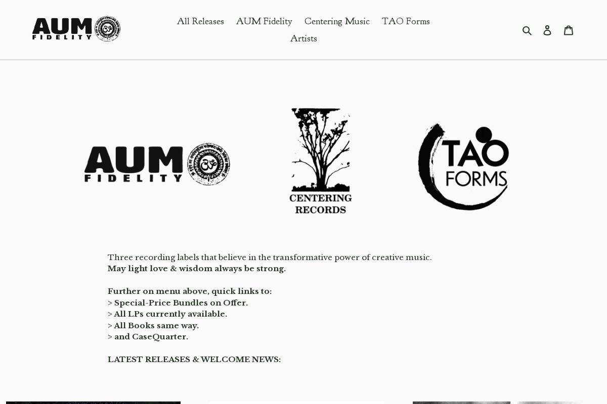 aumfidelity.com homepage screenshot