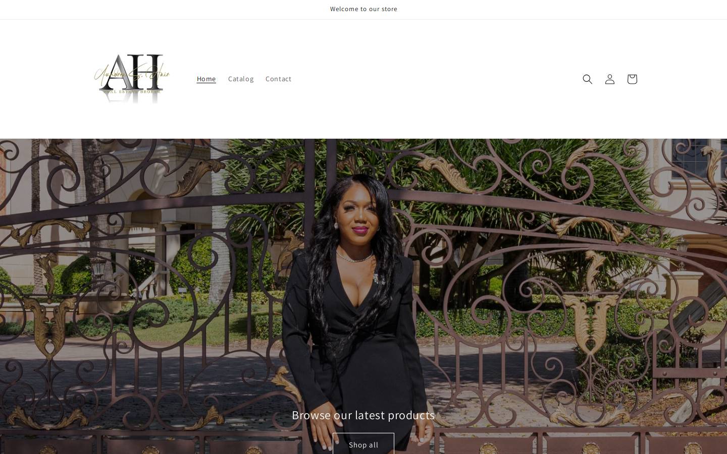 aundreahair.com homepage screenshot