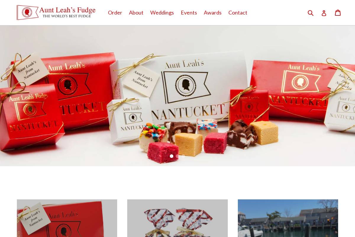 auntleahs.com homepage screenshot