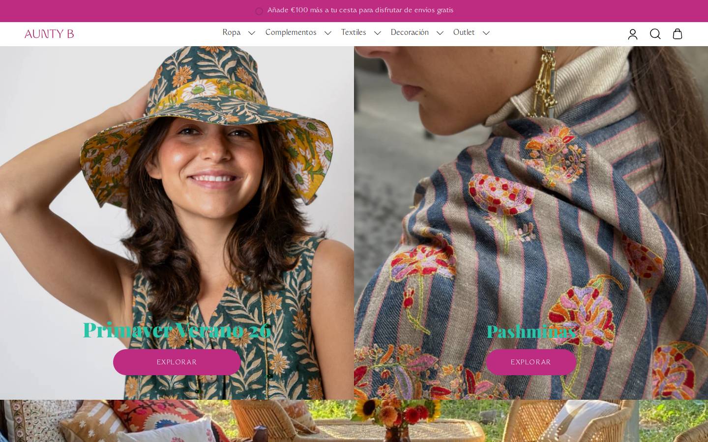 auntyb.es homepage screenshot