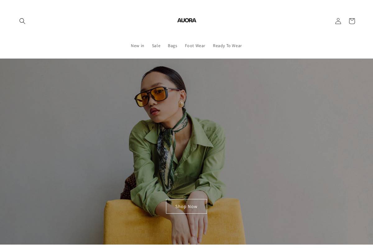 auoraofficial.com homepage screenshot