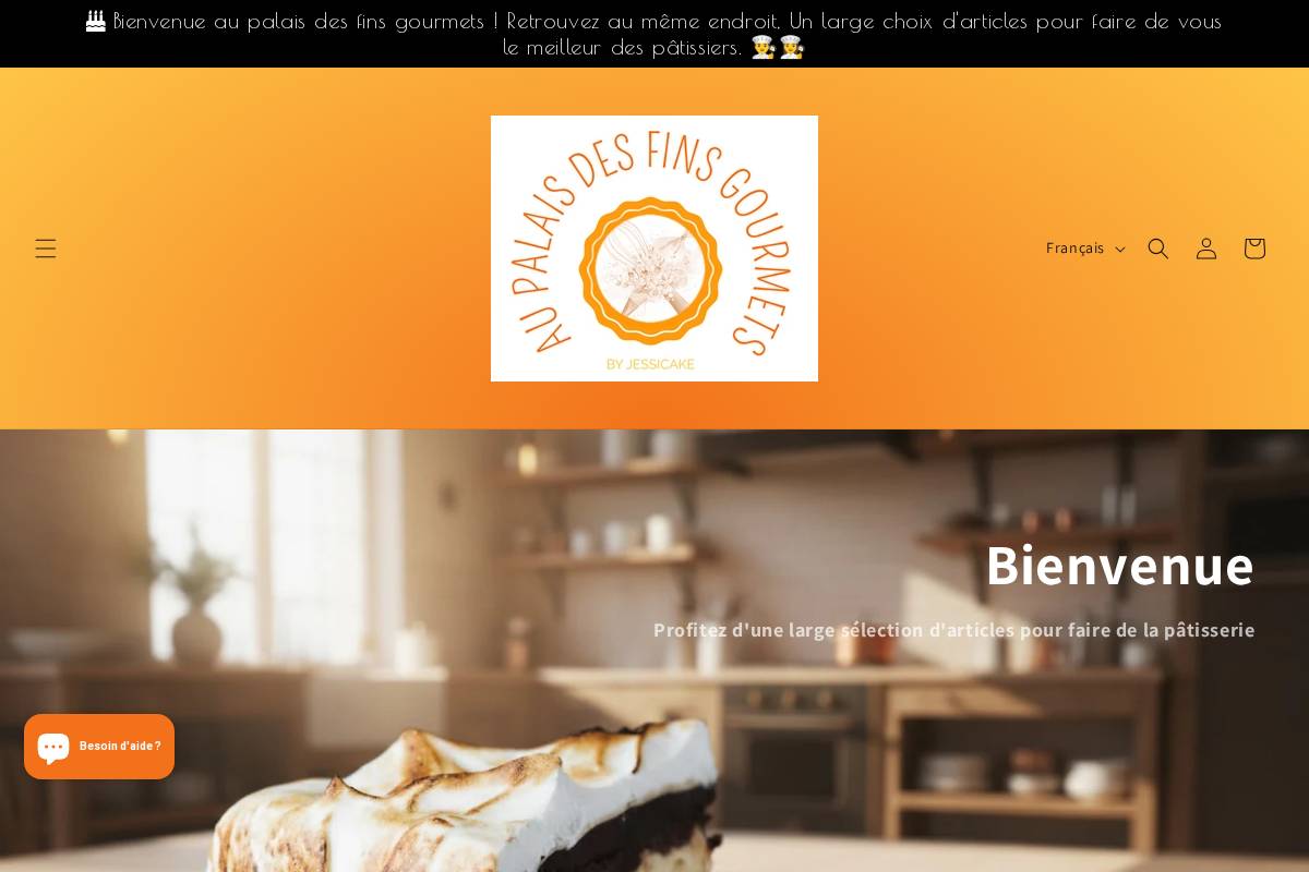 aupalaisdesfinsgourmets.com homepage screenshot