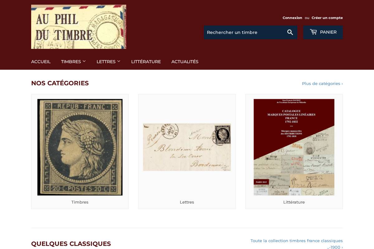 auphildutimbre.fr homepage screenshot