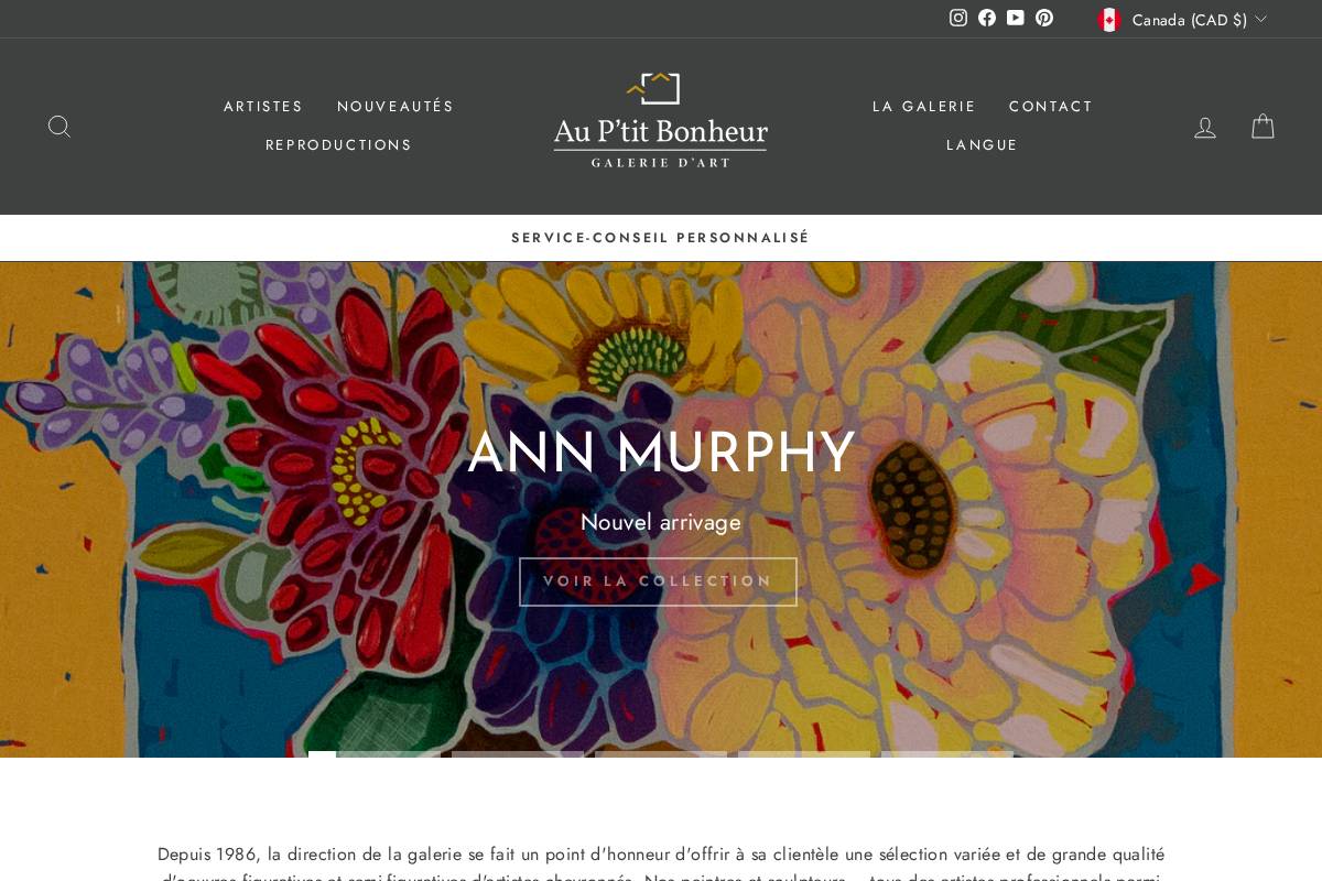 auptitbonheur.com homepage screenshot