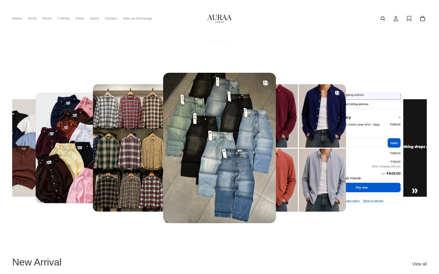 auraalooks.com homepage screenshot