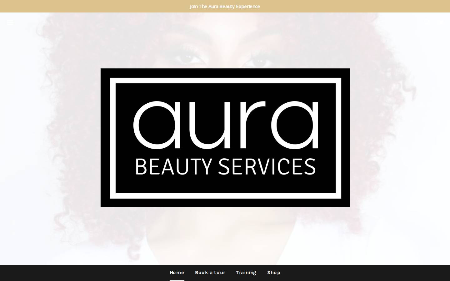 aurabeautyservices.com homepage screenshot