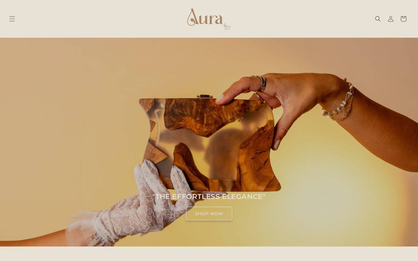 aurabyj.com homepage screenshot