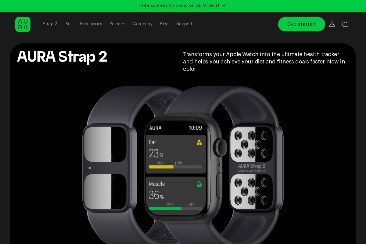 auradevices.io homepage screenshot