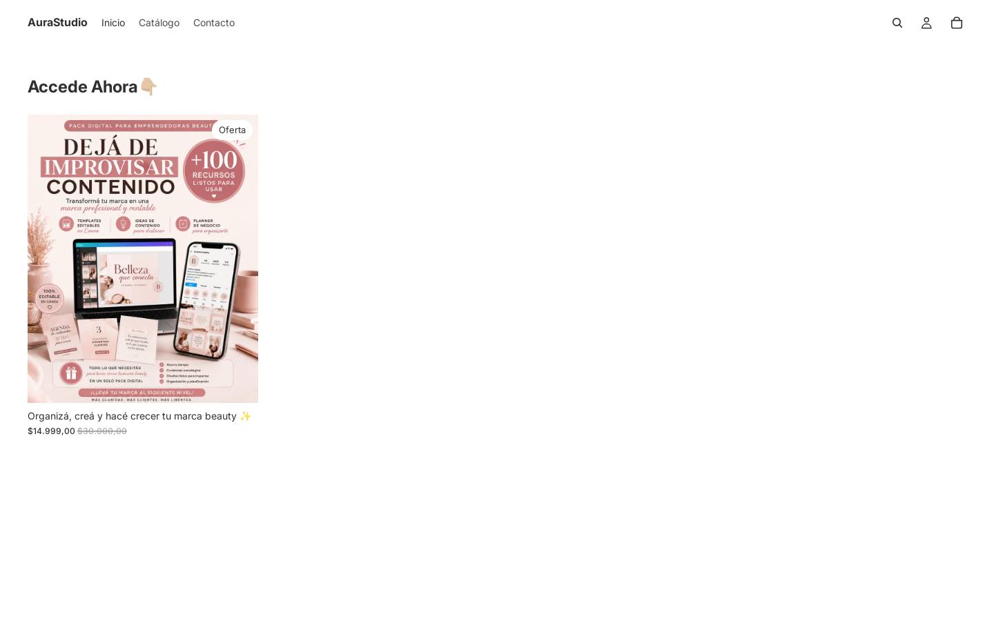 auraestudio.online homepage screenshot