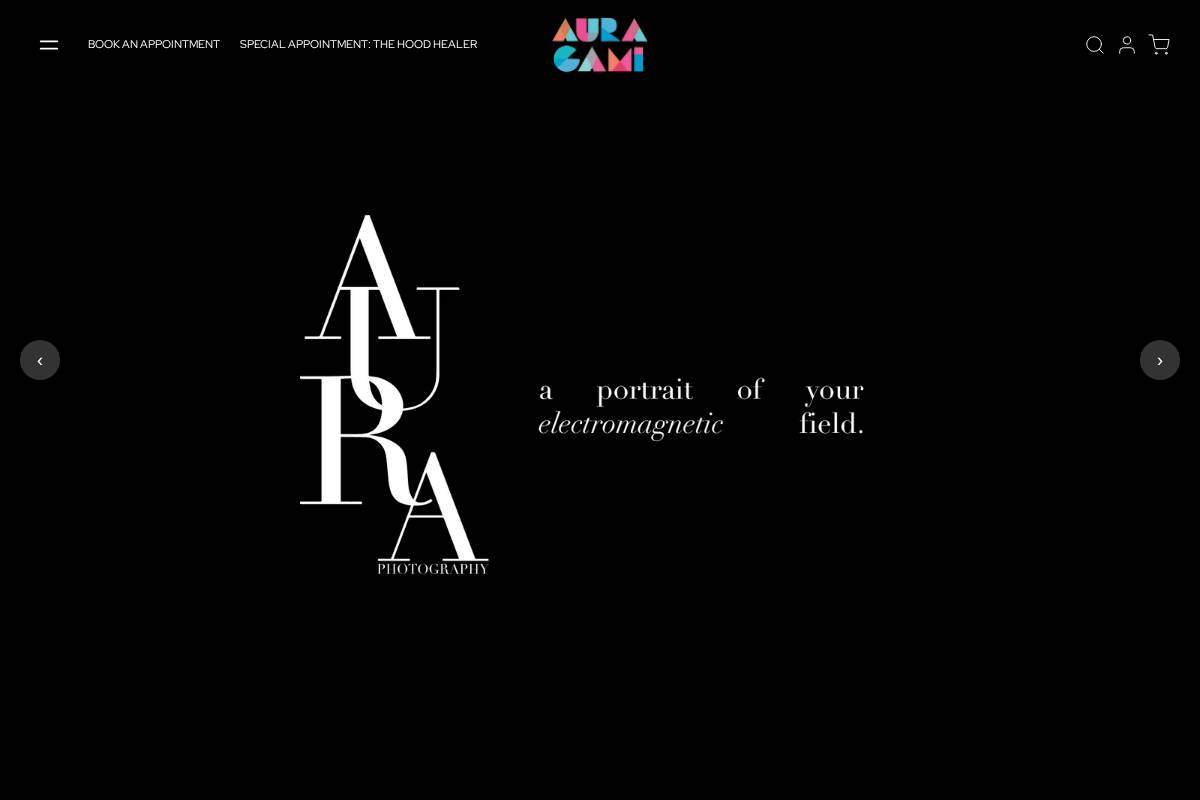 auragami.la homepage screenshot